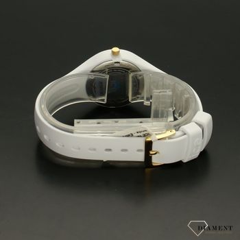 Zegarek dla dziewczynki biały marki ICE Watch ' Kolorowa tęcza ' 018423 na białym pasku silikonowym ze złotymi dodatkami to idealny prezent dla dziewczynki.  (4).jpg