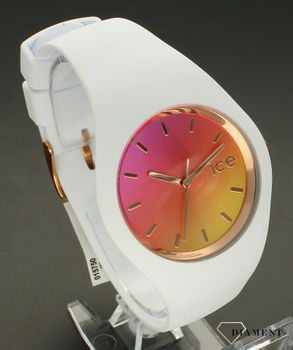 Zegarek damski Ice Watch Sunset Set z bransoletką 018494. Zegarek damski w kolorze białym z tarczą w odcieniach tęczy. Zegarek z silikonowym paskiem i kopertą. Zesllbransoletka z.jpg