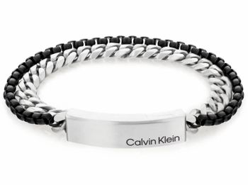 Bransoletka męska Calvin Klein stalowa podwójny łańcuszek 35000566. Męska bransoletka Calvin Klein. Bransoletka stalowa Calvin Klein dla mężczyzny. Bransoletka Calvin Klein pancerka na prezent dla mężczyzny.jpg