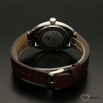 Zegarek męski DELBANA Locarno 41601.714.6.012. Zegarek męski kwarcowy w klasycznej formie. Zegarek posiada stalową kopertę w kolorze srebrnym z brązowym paskiem o gładkiej fakturze (2).jpg