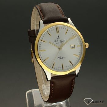 Zegarek męski na brązowym pasku Atlantic Sealine 623414321 to klasyczny zegarek na męski nadgarstek, który będzie idealny do garnituru (2).jpg