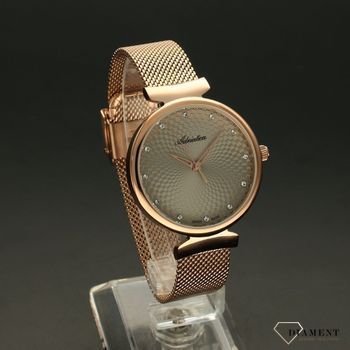 Zegarek damski Adriatica Fashion A3748.9147Q ✅ Zegarek damski Adriatica to piękny zegarek damski szwajcarskiej marki mający stalową kopertę w kolorze różowego złota (2).jpg