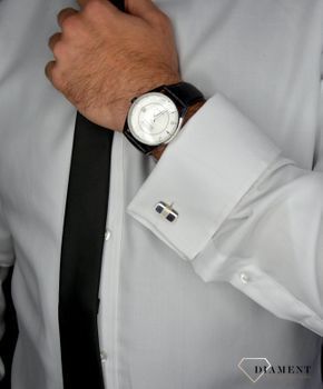 Zegarek męski Adriatica Automatic A8254.5256Q. Zegarek męski automatyczny na czarnym pasku z piękną srebrną tarczą. Zegarek męski to świetny pomysł na prezent dla eleganckiego mężczyzny (5).JPG