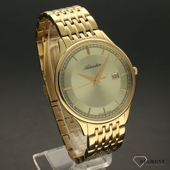 Zegarek męski złoty na bransolecie z zapięciem typu klips z wyzwalaczem o numerze katalogowym  A8315.1111Q  (5).jpg