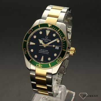 Zegarek męski Certina DS Action Diver Automatic zielony pierścień  C032.807.22.051 (2).jpg