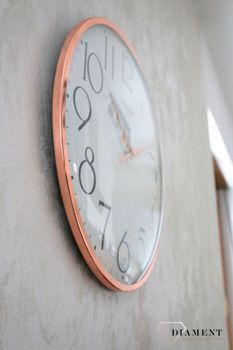 Zegar na ścianę do salonu Rhythm szklany 40 cm CMG569NR13 (9).JPG
