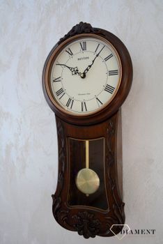 Zegar ścienny drewniany wiszący Rhythm CMJ546NR06 z melodiami i wahadłem ✓Zegary ścienne✓Zegary szafkowe ✓Zegary ścienne z wahadłem✓ Autoryzowany sklep✓ Kurier Gratis 24h (2).JPG