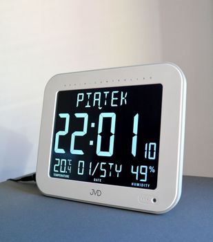 Zegar cyfrowy JVD stacja pogody sterowany radiem DH9362.1. ✓ zegar z polskim menu ✓zegar z polskim datownikiem ✓ Zegary cyfrowe (3).JPG