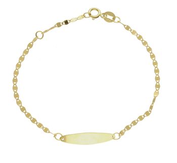 Złota bransoletka 585 delikatny biżuteryjny splot DIA-BRA-8096-585. Nowoczesny splot w połączeniu z wyjątkowym lśnieniem kruszcu sprawia, że złota bransoletka efektownie się prezentuje się w rozmaitych stylizacjac (2).jpg