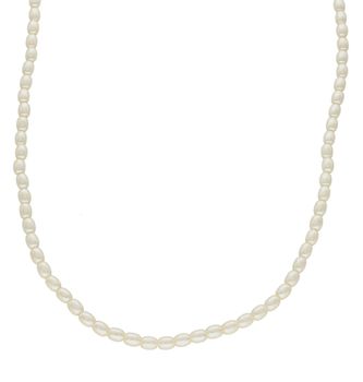 Komplet pozłacany z perłami naszyjnik i bransoletka DIA-KPL-6574-925. Komplet idealny na prezent.  Biała biżuteria będzie doskonałym dodatkiem do letnich stylizacj (2).jpg