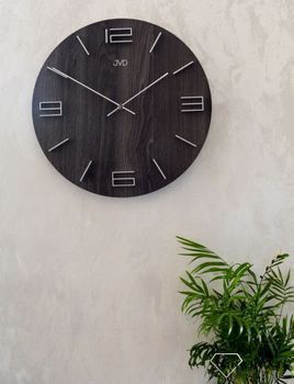 Zegar ścienny drewniany JVD 39 cm duży HC27.4.  Nowoczesny zegar ścienny HC27 (2).JPG