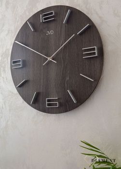 Zegar ścienny drewniany JVD 39 cm duży HC27.4.  Nowoczesny zegar ścienny HC27 (5).JPG
