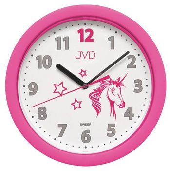 Zegar na ścianę dla dziecka 'Różowy Jednorożec' HP612.D7.jpg