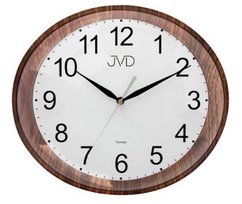 Zegar ścienny owalny ciemny brąz JVD HP664.10.jpg