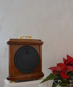  Zegar kominkowy drewniany JVD dębowy HS17.1 to stylowy zegar drewniany na kominek lub biurko. Idealny prezent na rocznicę ślubu ✓ Zegary kominkowe  (4).JPG
