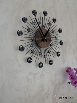 Zegar ścienny nowoczesny czarny 35 cm JVD HT111.3 ✓Zegary ścienne DUŻY ✓ZEGAR ŚCIENNY 3D✓ Nowoczesny zegar ✓Zegar na ścianę ✓ Zegary i budziki w sklepie✓ (2).JPG
