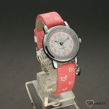 Zegarek dla dziewczynki różowy z zawieszką J7201 (5).jpg