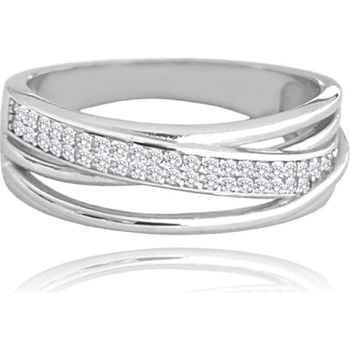Srebrny pierścionek damski 925 z białymi cyrkoniami JMAN0417SR.jpg