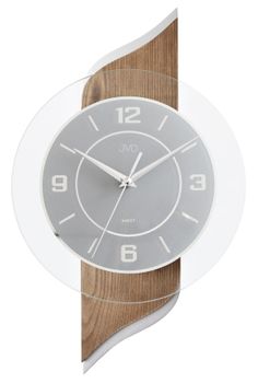 Zegar ścienny drewniany ze szkłem JVD dąb drewno NS22004.11g.jpg