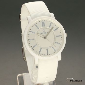 Zegarek damski OPS! OPSOPH-10 to idealny pomysł na prezent dla dziewczynki. Zegarek damski w białym kolorzec (1).jpg