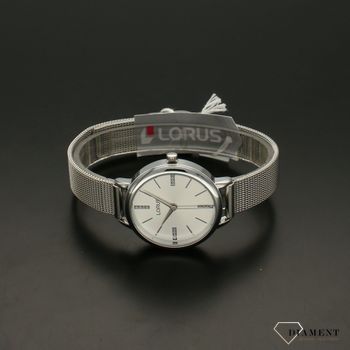 Zegarek damski LORUS Classic RG215QX9 srebrny z cyrkonią. Zegarek damski w srebrnej kolorystyce to nowoczesny model czasomierza przeznaczonego dla kobiet (4).jpg