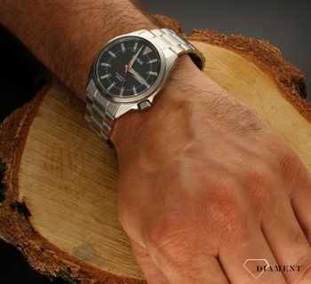 Zegarek męski Lorus Automatic Classic RL417BX9. Zegarek męski na srebrnej bransolecie. Zegarek męski z datownikiem. Zegarek męski automatyczny z wodoszczelnością 10 BAR. Idealny męski zegarek na prezent. Grawer.  (1).jpg