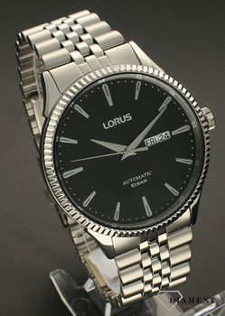 Zegarek męski Lorus Automatic RL471AX9. Zegarek męski na srebrnej bransolecie. Zegarek męski z datownikiem. Zegarek męski automatyczny z wodoszczelnością 10 BAR. Idealny męski zegarek na prezent. Grawer (3).jpg