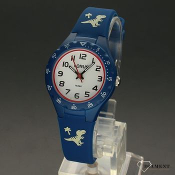 Zegarek dla chłopca Lorus 'Niebieski pasek z dinozaurami' RRX49GX9 ✅ Model składa się z niebieskiej koperty wykonanej z tworzywa  (4).jpg