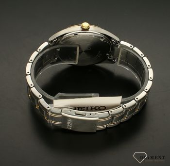 Zegarek męski Seiko na bransolecie SUR312P1.  to zegarek kwarcowy, zasilany za pomocą baterii. Zegarek męski Seiko na srebrno-złotej bransolecie. Zegarek bardzo wyraźny. Zegarek elegancki idealny na prezent (2).jpg