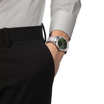 Zegarek męski Tissot PR 100 na bransolecie z zielona tarczą T150.410.11.091 (1).jpg