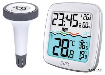 Termometr elektroniczny JVD T3385.2 sterowany radiowo. Termometry cyfrowe ✓Zegary z temperaturą ✓ Zegary na biurko✓ Gwarancja najniższej ceny✓ Grawer 0zł✓Zwrot 30 dni✓Negocjacje Zapraszamy.jpg