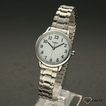 Zegarek damski srebrny na rozciąganej bransolecie z czytelną tarczą Timex TW2P78500 (2).jpg
