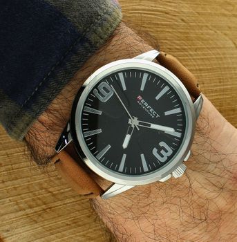 Męski zegarek Perfect na pasku W114-02 brązowy pasek W114-02.jpg