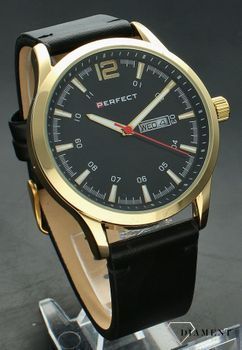 Męski zegarek Perfect na pasku W115B-05 złota koperta (3).jpg