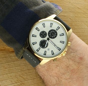 Męski zegarek Perfect na pasku W503CH-04 złota koperta.jpg