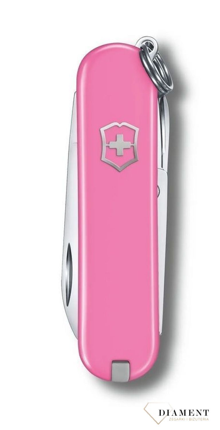 Scyzoryk Victorinox Classic Cherry Blossom Różowy 0.6223.51G. Dopasowane akcesoria towarzyszące temu scyzorykowi o niesamowitej trwałości stanowią z kolei dodatkowy argument na jego rzecz. Scyzoryk świetn (1).jpg