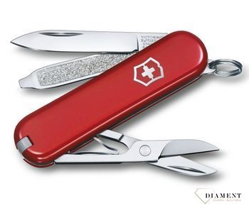 Scyzoryk Victorinox Classic SD Red (0.6223) funkcjonalny scyzoryk-breloczek w oprawie z czerwonego celidoru.jpg