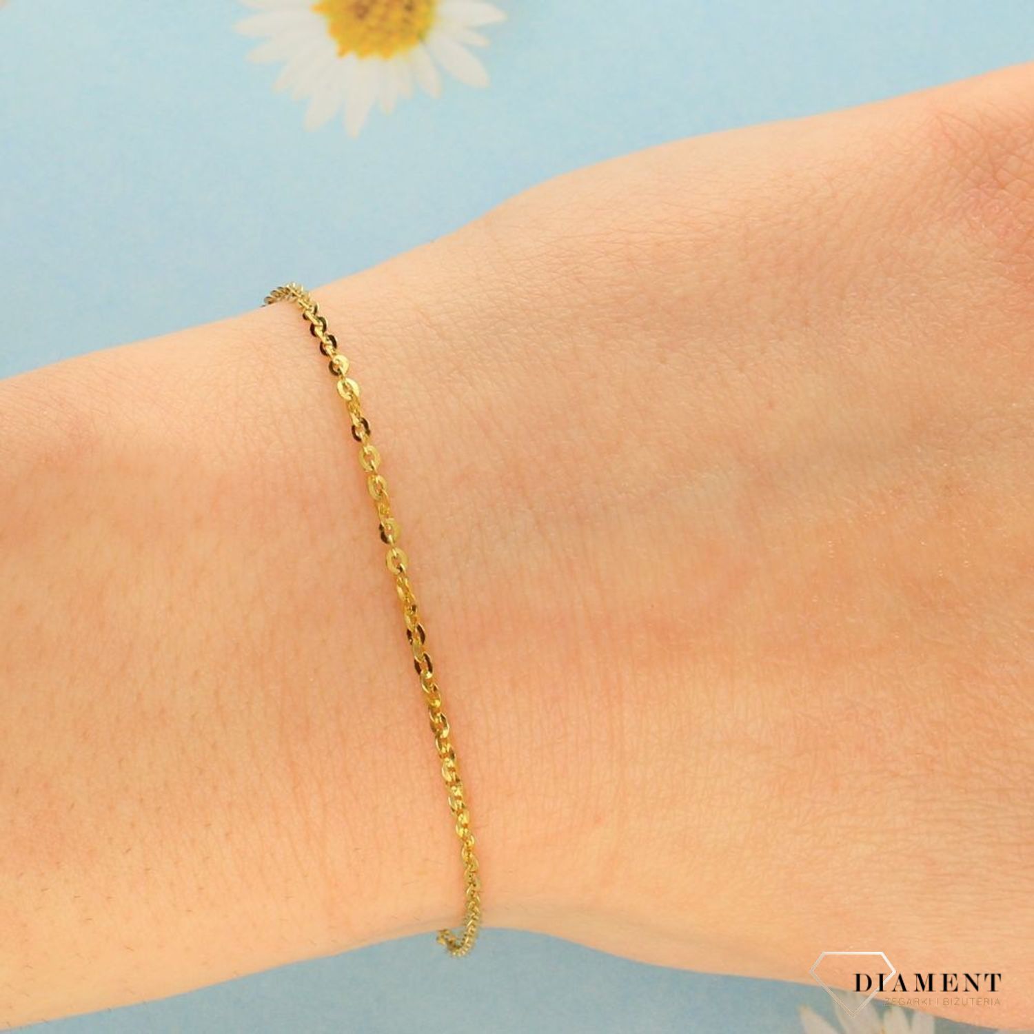 Bransoletka złota ankier.Delikatne bransoletki. Złote Bransoletki Damskie w Sklepie z Biżuterią zegarki-diament.pl to idealny pomysł na prezent dla kobiety. (2).jpg