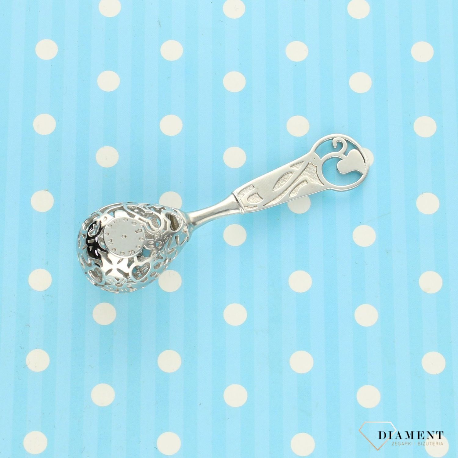 Grzechotka srebrna na chrzest 000000-076. Srebrna grzechotka na chrzest  ✓ Prezent na chrzest ✓ Prezent dla dziecka ✓  Najlepsza jakość wyrobów   (1).jpg