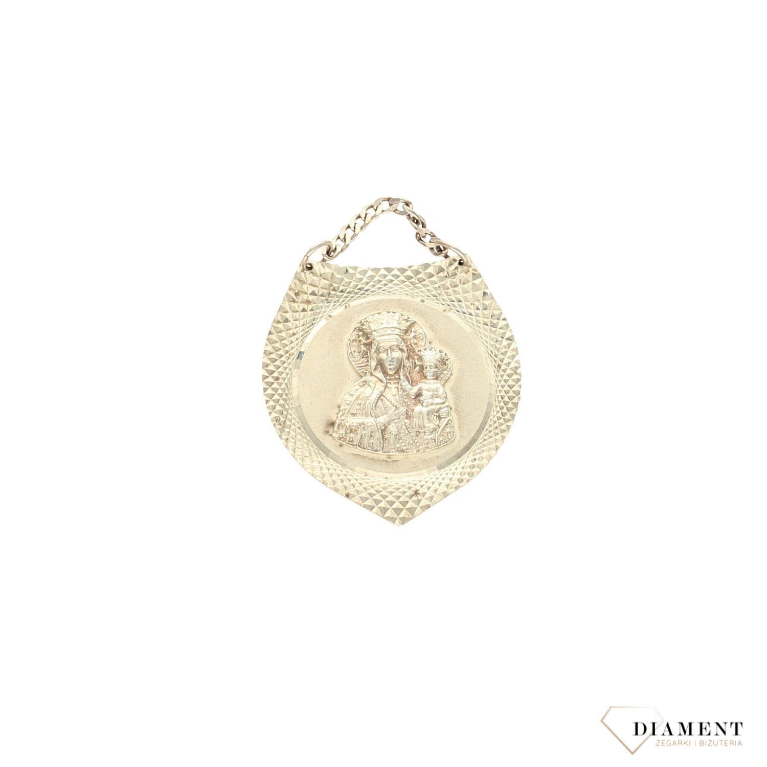 Ryngraf ze srebra na chrzest 000000-077. Obecnie ryngrafy są idealnym prezentem na Chrzest Święty, Sakrament Pierwszej Komunii czy innego ważnego wydarzenia religijnego (1).jpg