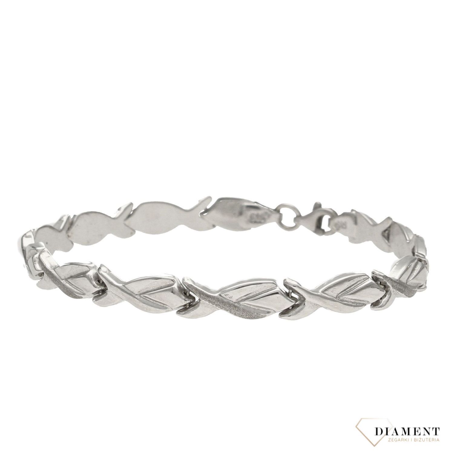 Złota bransoletka damska 585 białe złoto 000000 092 (2).jpg