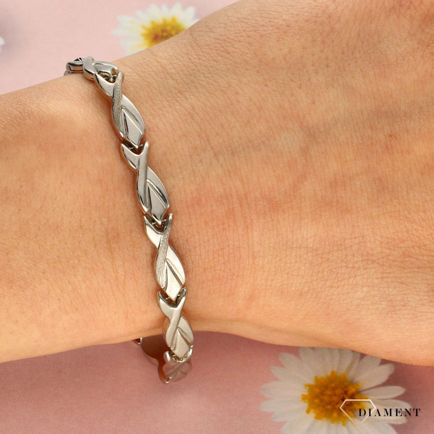 Złota bransoletka damska 585 białe złoto 000000 092 (2).jpg