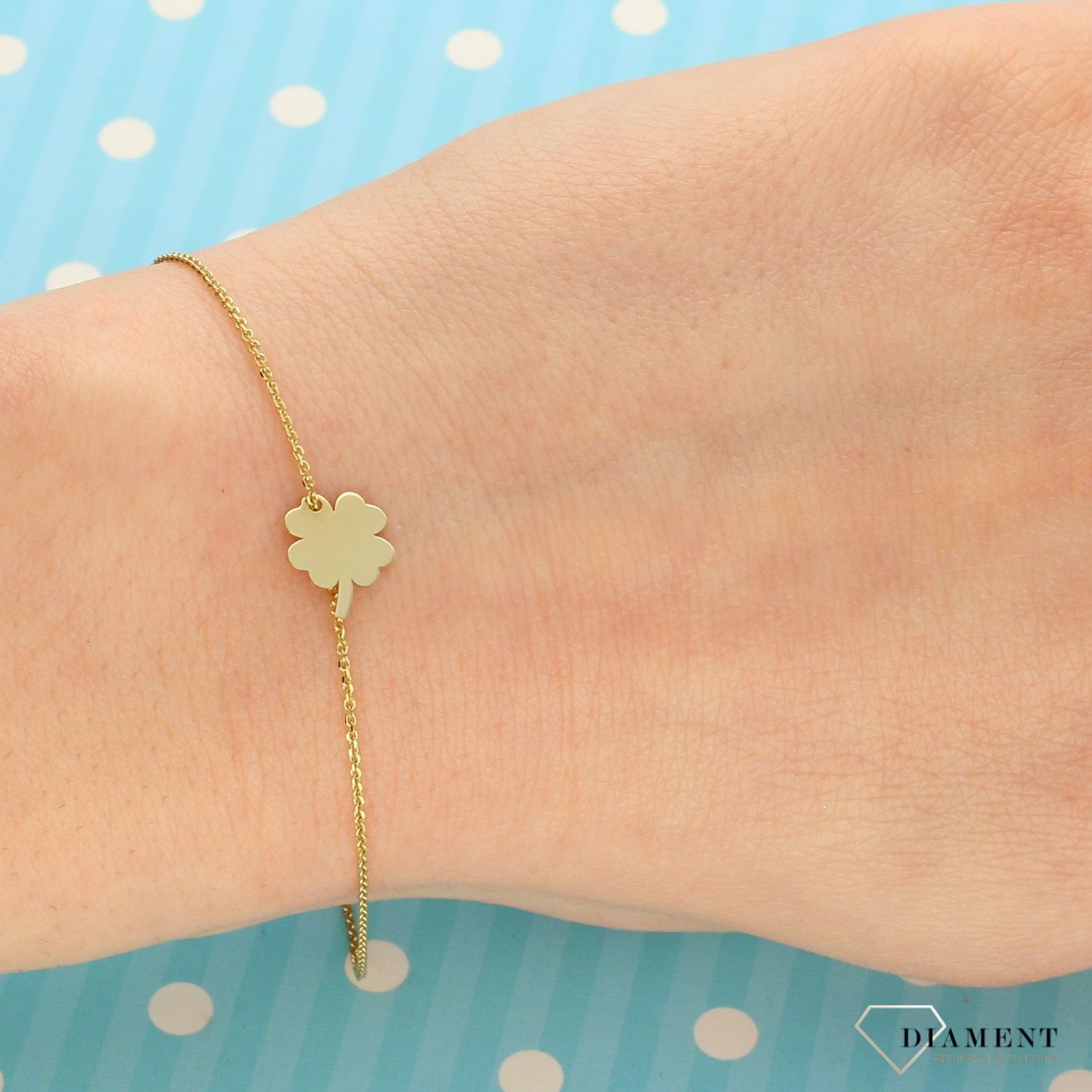 Bransoletka złota. Delikatne bransoletki dla kobiet. Złote Bransoletki Damskie w Sklepie z Biżuterią zegarki-diament.pl to idealny pomysł na prezent dla kobiety..jpg