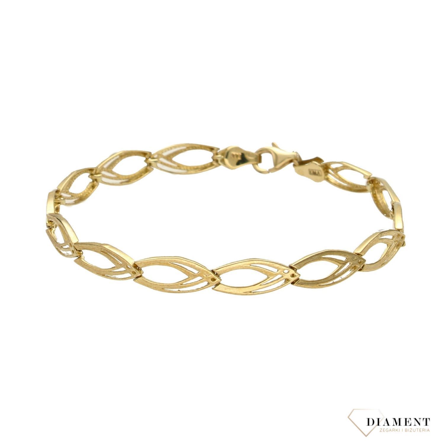 Złota bransoletka. Solidne wykonanie. Złote Bransoletki Damskie w Sklepie z Biżuterią zegarki-diament.pl to idealny pomysł na prezent dla kobiety (3).jpg