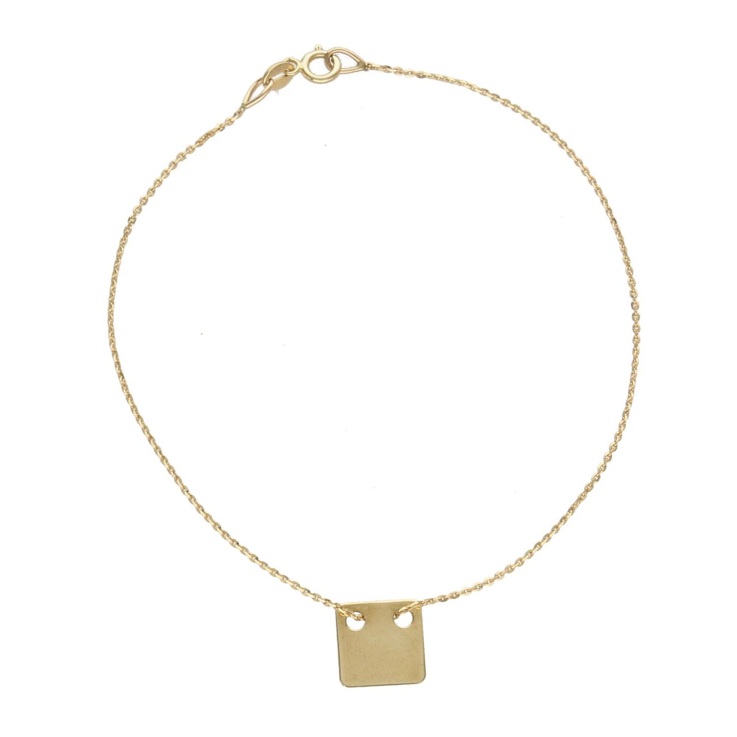 Złota bransoletka próby 333 blaszka w kształcie kwadratu 000000-203.jpg