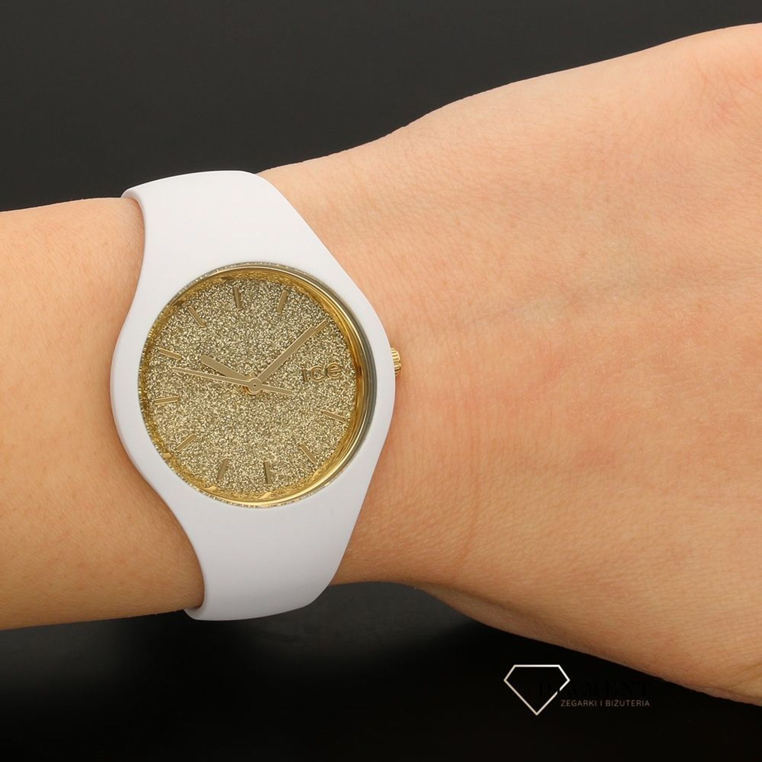 Damski zegarek ICE WATCH Glitter Gold Medium 001345.jpg