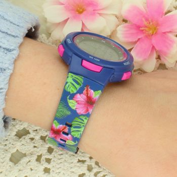 Timemaster Event 007-48 zegarek dziecięcy cyfrowy kwiatowy – wodoodporny 10 ATM, stoper, alarm (4).jpg