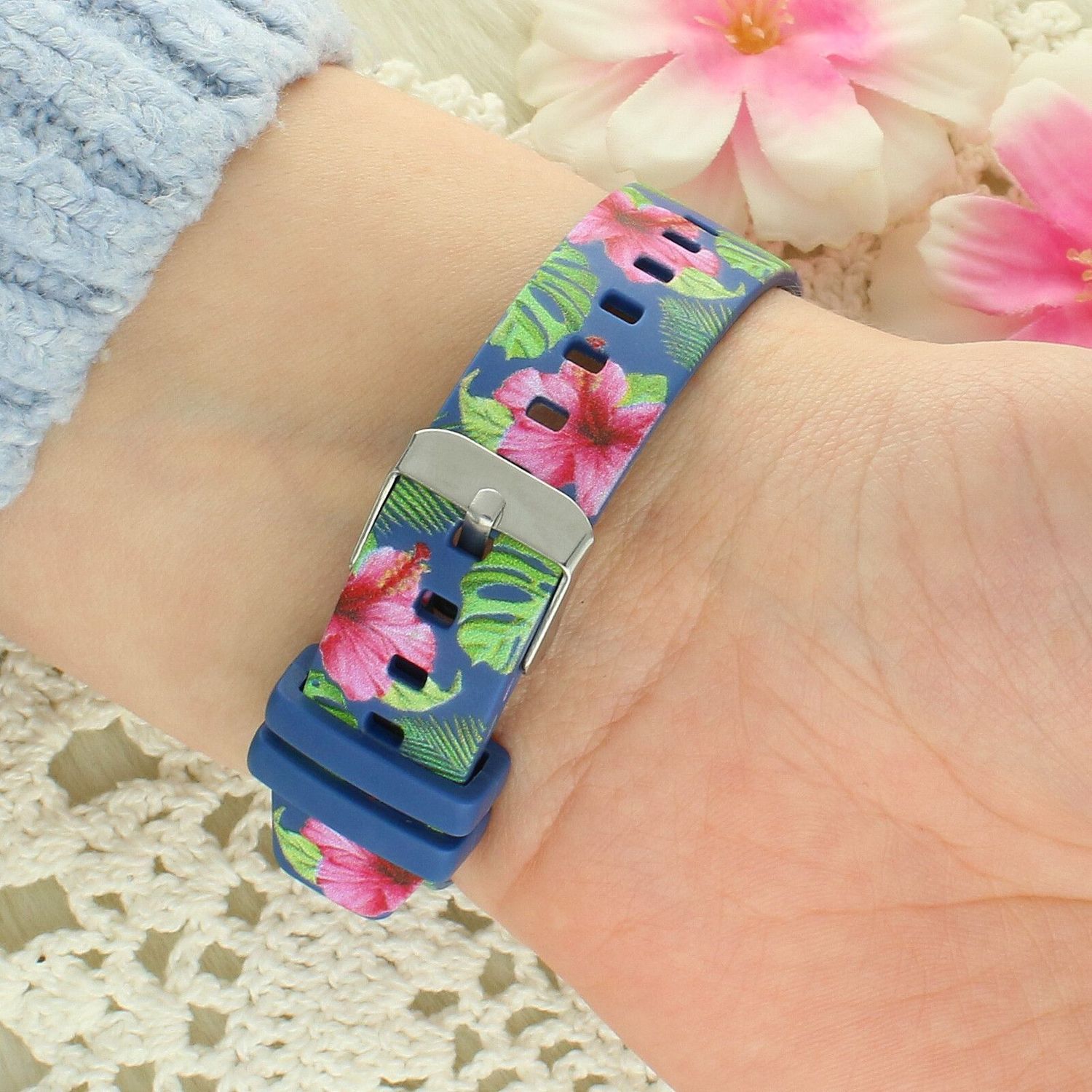 Zegarek dziecięcy Timemaster Event 007-48 cyfrowy kwiatowy pasek (1).jpg