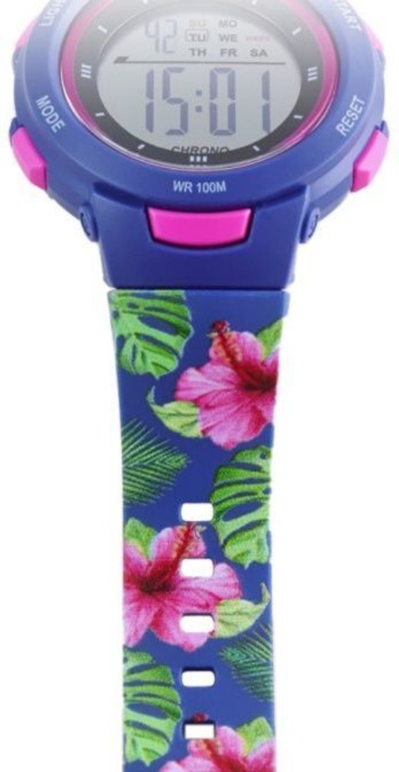 Zegarek dziecięcy Timemaster Event 007-48 cyfrowy kwiatowy pasek (1).jpg