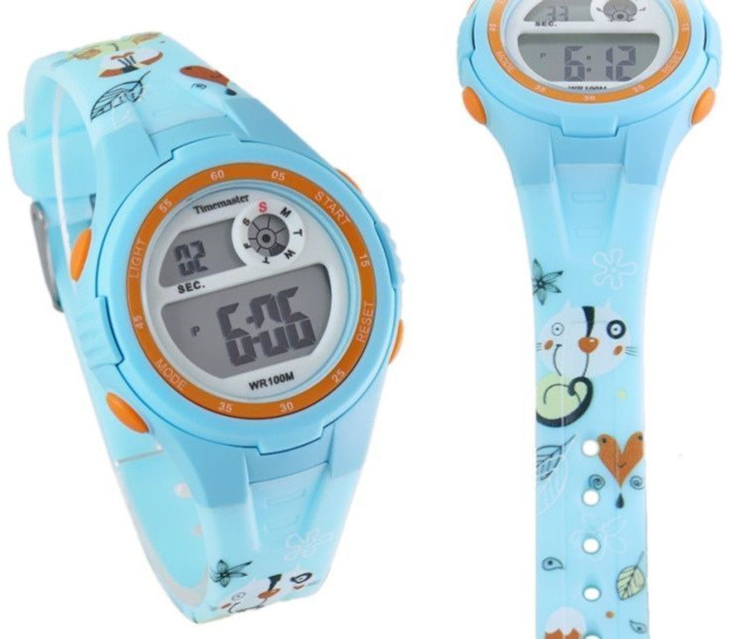 Zegarek 007-50 Timemaster – zegarek dziecięcy cyfrowy z kotkiem, niebieski (1).jpg